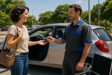 Chaveiro profissional abrindo um carro em Betim com ferramentas específicas.